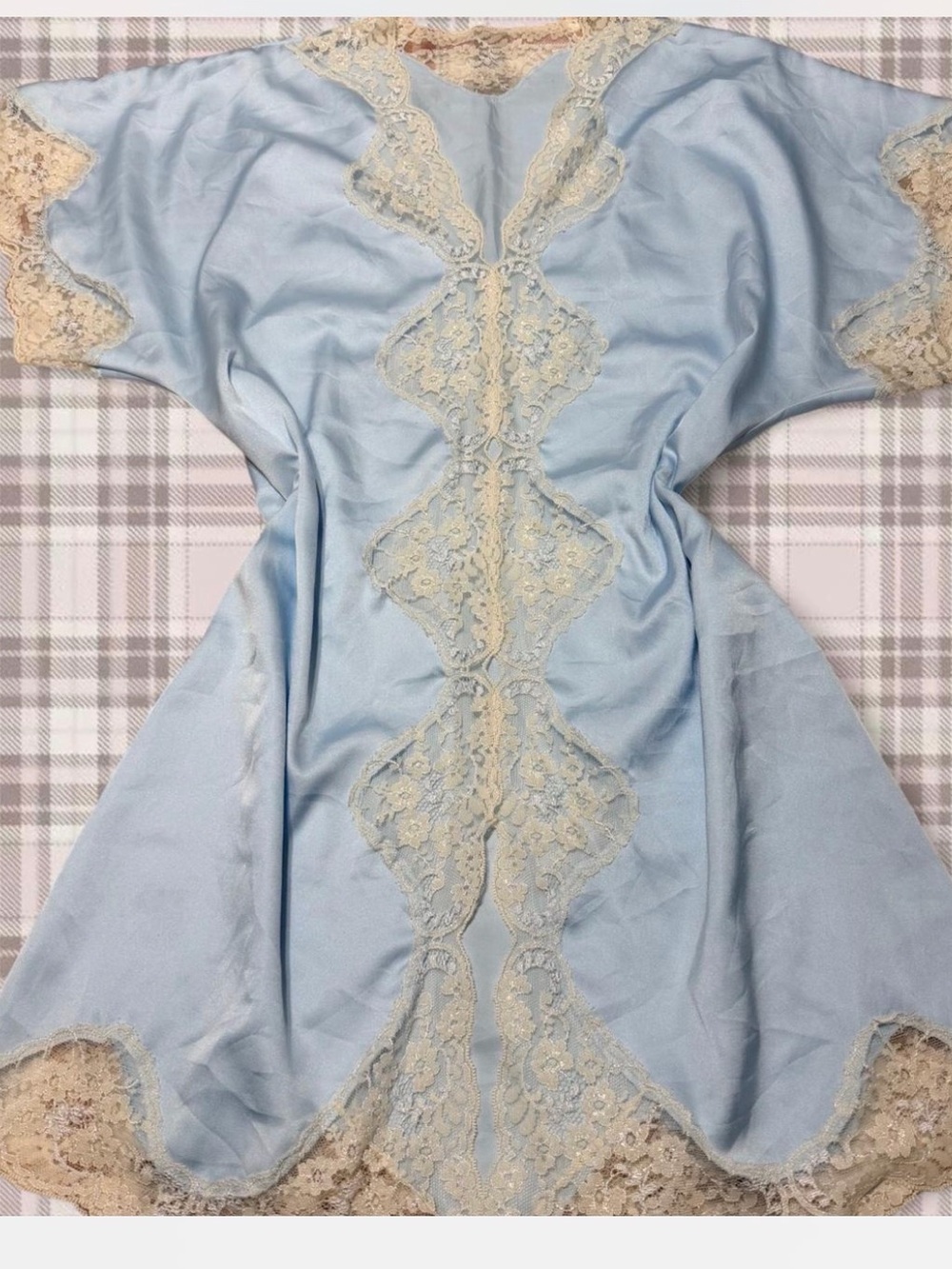 Vintage Victoria’s Secret Blue Lace Slip Dress